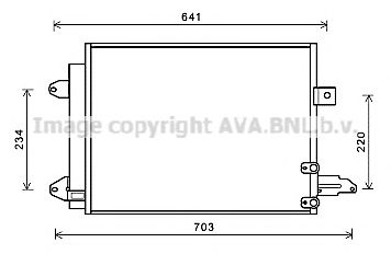 AVA QUALITY COOLING ai5367d -  Конденсатор, кондиционер